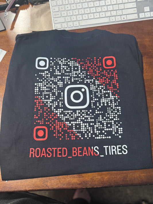 Roasted Beans and Tires QR Shirt